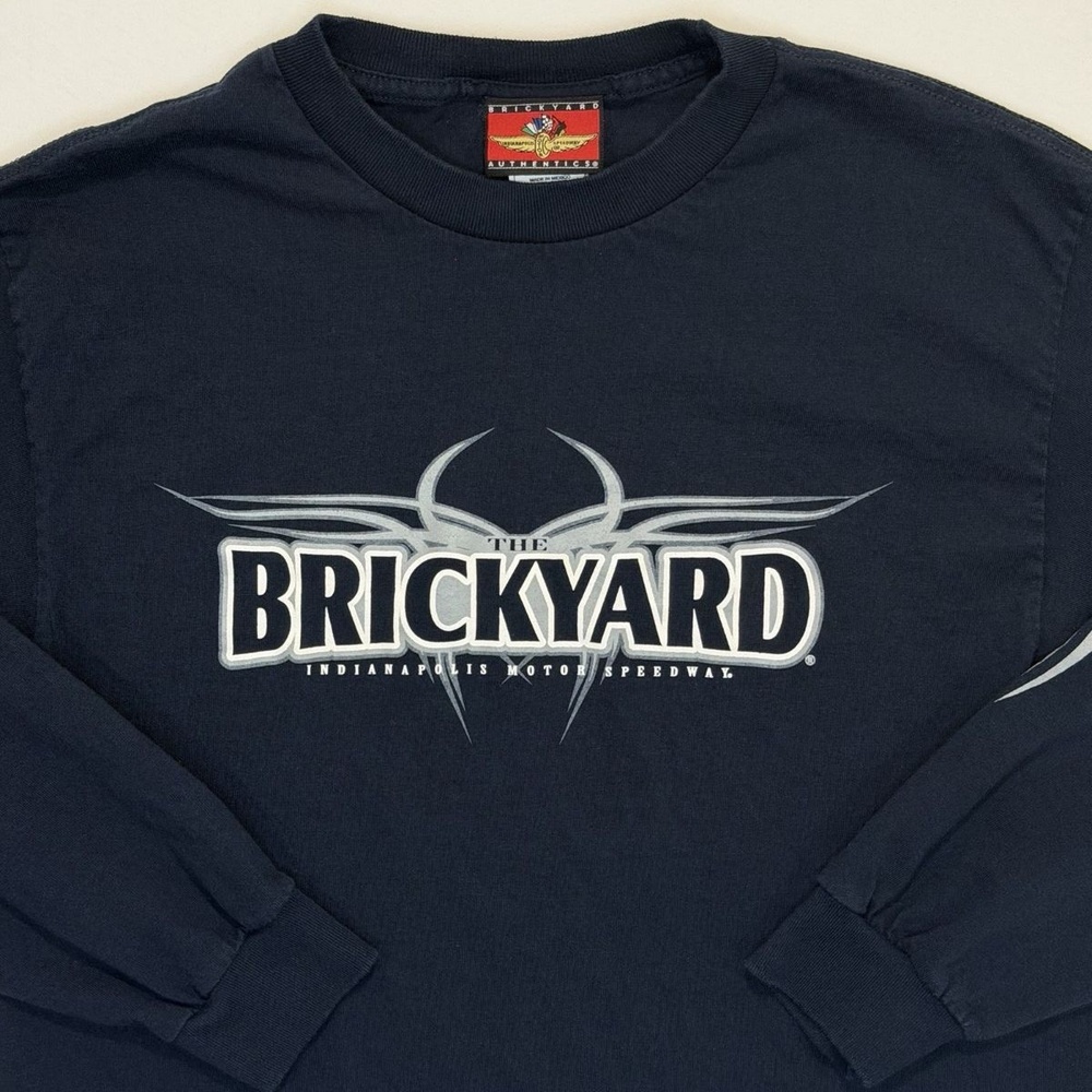 Vintage Y2K Brickyard Indianapolis Motor Speedway Long Sleeve Graphic Shirt M